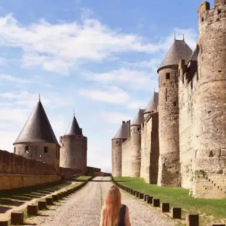 Lovely T2 With Terrace - View Of The Medieval Apartment Carcassonne